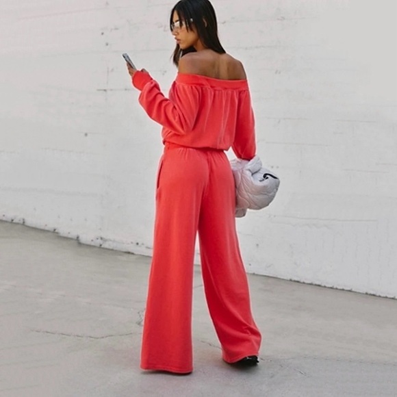 NWT Free People FP Movement One To Beat Onesie Victory Red size Small - Picture 4 of 10